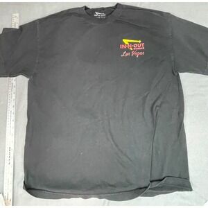 In N Out Burger Las Vegas Shirt Mens XL Black Lightweight Crew Neck Burger Joint